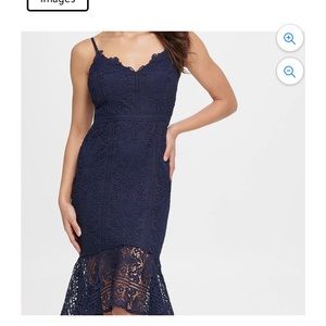 Guess navy lace dress